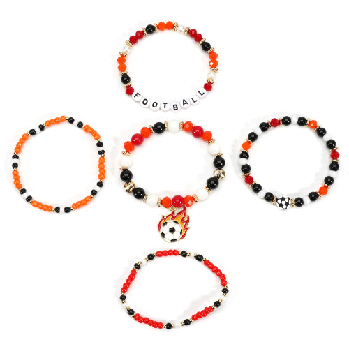 Fashionable Elastic Beaded Bracelet Adjustable-Section 6