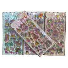 Desserts Embossed Decorative Sticker Adhesive PVC Resin Sticker