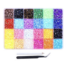 Collection de strass en plastique à 24 grilles,-3mm Ensemble 2