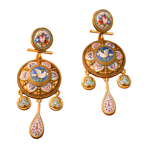 Boucles d'oreilles pendantes classiques d'inspiration-DP