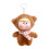 Adorable Plush Doll Keyring With Chubby Cheeks Purse Charm-D 1