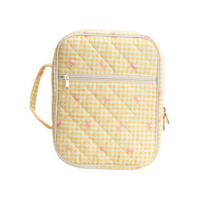 Pencil Pouches Makeup Bag Pen Case Desktop Pen-Bow yellow
