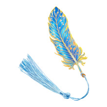 Boek Lover Gift Hand Metal Page Mark Unieke delicate-Blauw