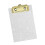 Glittering Acrylic Clipboard With Retractable Hook Metal-silver 1