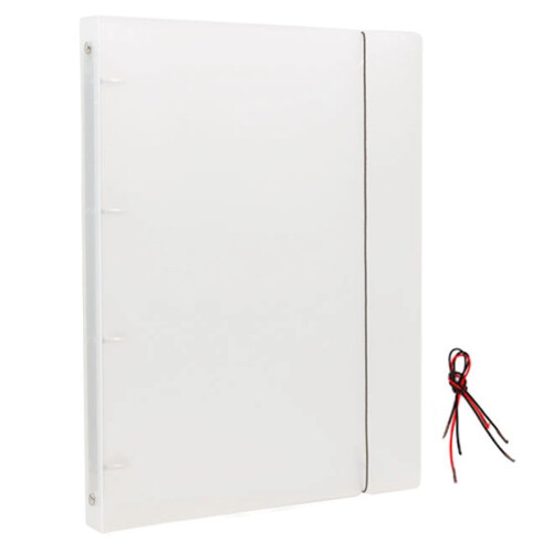 Binder Cover for Removable Pages Notebooks-Large hole a strap
