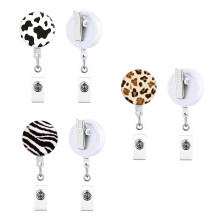 Rotating Retractable Badge Reels Colorful Petal-Rotating 3 col