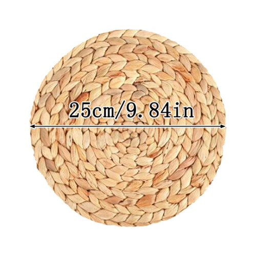 Handwoven Water Hyacinth Heat-Resistant Table Mat 1