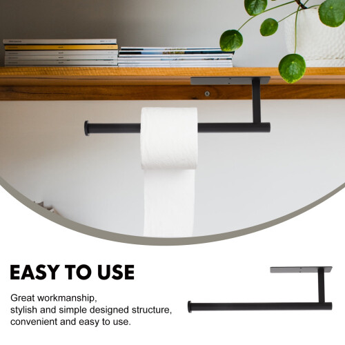 Kitchen Storage Rack Stainless Steel Roll Paper and Towel 2
