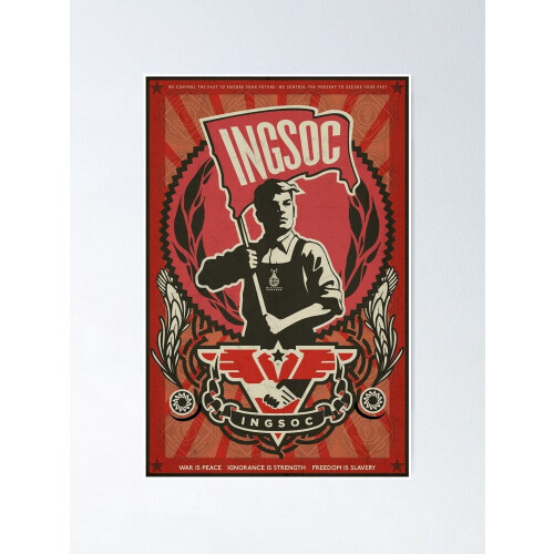 INGSOC1984 Propagandaplakat Modernes Kunstdekor Ungerahmt 2