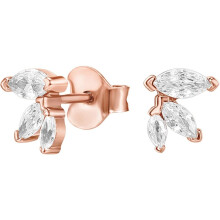 (Yellow Gold, Constellation) Classic Elegant 14K Gold Plated Dainty Stud Earrings for Women - 925 Sterling Silver Posts Earrings with Cubic Zirconia