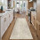 Light Brown Washable Runner Rug 2'6" x 8' 3