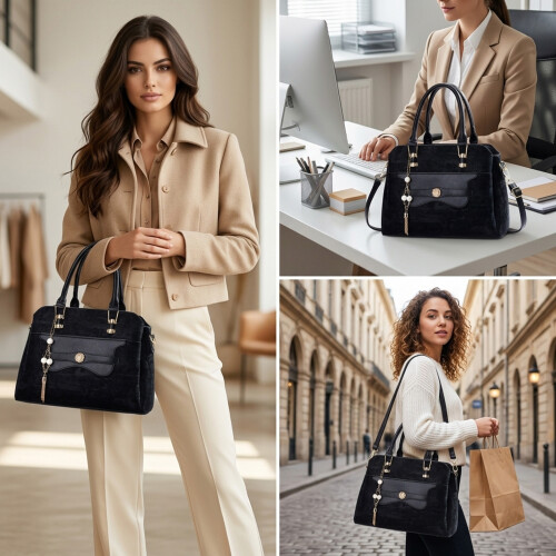 Sac à bandoulière élégant-Kaki (30 cm 2
