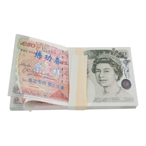 Falschgeld - 50 Pfund (100 Banknoten) 2