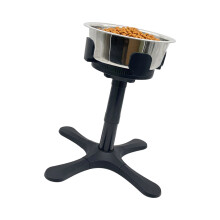 Double Bowl Dog Feeding Station with Removable Stainless-CW