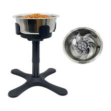 Pet Dishes Risers with Antislip Base Ergonomic Elevated Dog-CWD