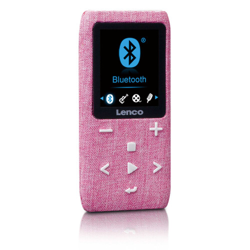 MP3-/MP4-Player mit Bluetooth, 8 GB Speicher, Pink, FM-Radio 1