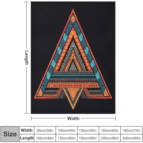 Southwest Abstract Throw Blanket Red Brown 40x50 inch 1