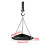 Hanging Bird Feeder Tray 7.6x7.6x1.5 in Triangle Design 4