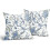 Fodere per cuscini in stile Chinoiserie, in cotone e lino, 45x45 cm, set da 2 3