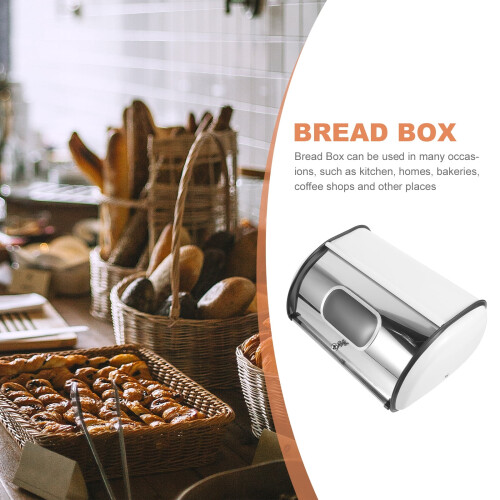 Multifunktionaler Brotkastenhalter aus Edelstahl 2