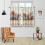 Boho sopp kjøkkengardiner 61 x 81 cm 2-pakning 2