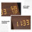 Digital väckarklocka i trä minimalistisk 1 st 3