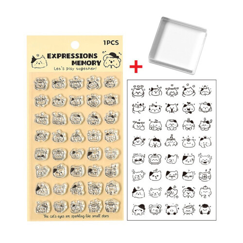 Scrapbooking Silicone Stamper Set With-Expression memory