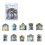Sticker Booklets Artistic Decorative Sticker for-blue time 1