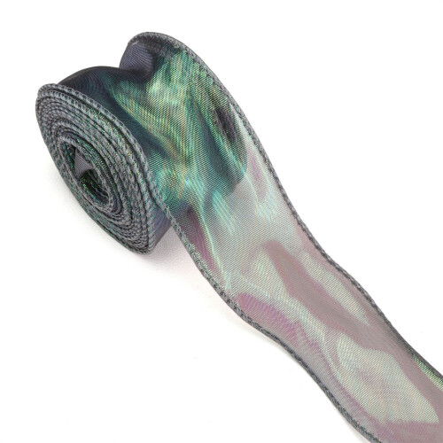 Ruban coloré en maille queue de poisson pour la conception-Vert