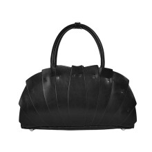 Sacs à main élégants en forme d'éventail en cuir PU pour-Noir