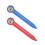 Aluminum Alloy Woodworking Compasses for Precise-red blue 1