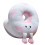 Comfortable Student Napping Pillow With Football Pattern-Pink 1