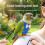 Interaction Bird Harness Vest Leash for Flexible Secure-Blue S 5