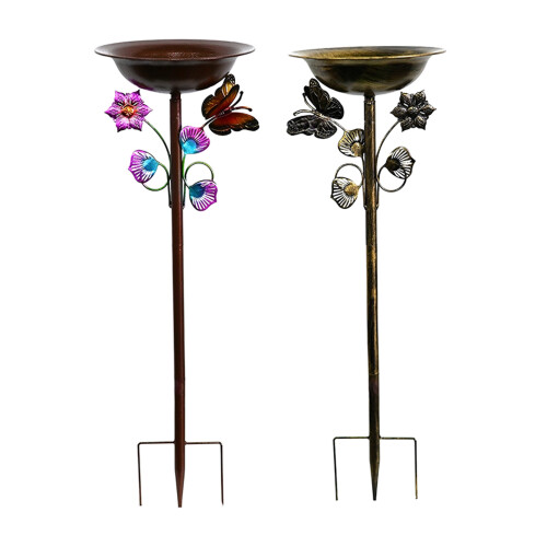 Freestanding Decorative Ground Mounted Bird Bath And-caise 1