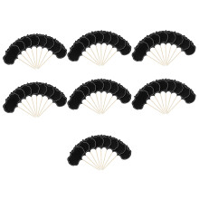 Small Cupcake Toppers Baking Supplies Party-Black 56 Sticks