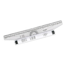 Multipurpose Rolling Parallel Ruler with Scale Markings Clear