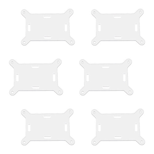 6Pcs Multipurpose Identity Holders Clips Waterproof Clear-D