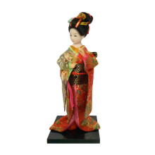 Decorative Japanese Kimonos Doll with Themed Accessories-022