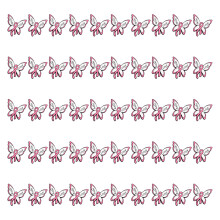 Modieuze roze vlinderborstbrochespeld, ideaal voor-50 stuks