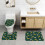 Conjunto de 3 tapetes de banheiro GBP_Packers Team, tapete antiderrapante para banheiro, 60 x 40 cm (24 x 16 polegadas). 2