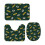 Conjunto de 3 tapetes de banheiro GBP_Packers Team, tapete antiderrapante para banheiro, 60 x 40 cm (24 x 16 polegadas). 4