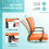 Mid-Back Ergonomic Mesh Office Chair Black 5