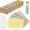 Colored Note Card 400 Sheets 3X5Inch with Metal Rings for 4