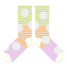 Atmungsaktive Netzstrümpfe, trendige Socken-horizontale Farbe