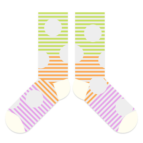 Atmungsaktive Netzstrümpfe, trendige Socken-horizontale Farbe