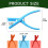 Zynic Crawfish Peeler Portable Kitchen Gadget 2Pc 3