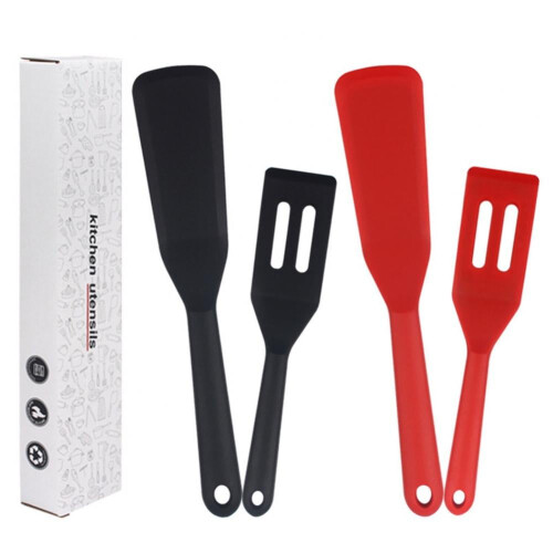 Silicone Spatula Set Heat-Resistant Brownie Turner Egg 2
