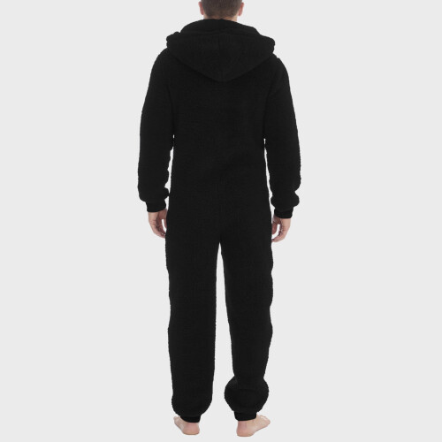 Herrpyjamas i fleece med huva, vinter 1
