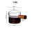 Prettyui kleiner Milchbecher mit Holzgriff, 300 ml 3