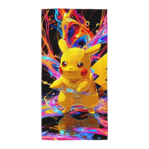 Απορροφητικές πετσέτες μπάνιου Pokemon για ενήλικες και παιδιά 1
